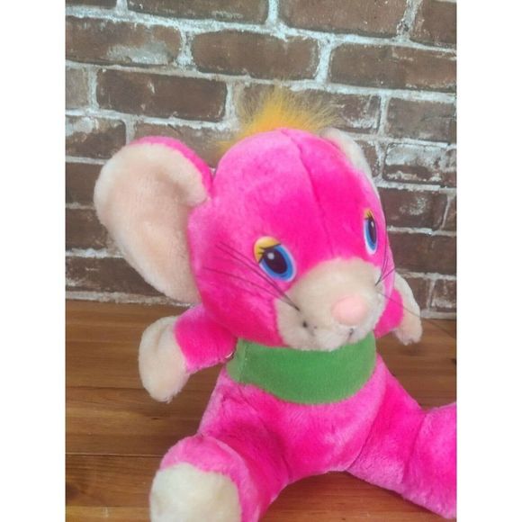 Plush Appeal LLC Home of Mardi Gras Plush Pink Rat Mouse 9” Stuffed Animal - Picture 2 of 8